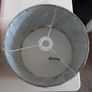 Grey velvet lampshade Image 2