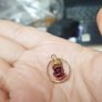 2 Red Rose pendants Image 2