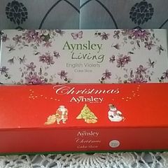 Two Aynsley Cake Servers