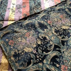 Vintage Luxury Silk Fabric Double Sided