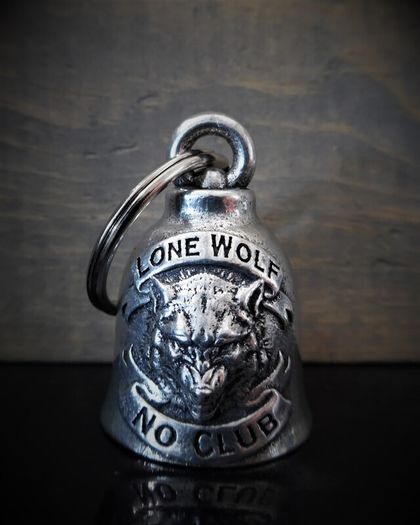 Bravo 3D Lone Wolf No Club Guardian Spirit Bell Motorcycle Motorbike Biker Gift