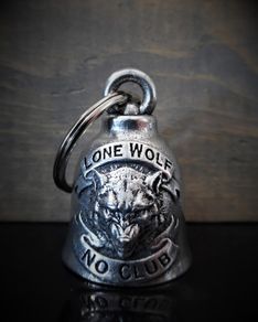 Bravo 3D Lone Wolf No Club Guardian Spirit Bell Motorcycle Motorbike Biker Gift