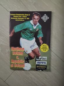 Northern Ireland v Rep of Ireland 1994 Official Programme