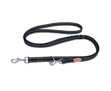 Pet Nova Dog Cat Adjustable Reflective Nylon Leash Lead Black XS - XL