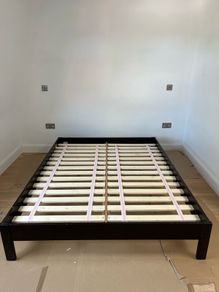 West Elm king size platform bed frame