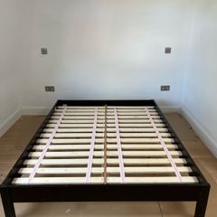 West Elm king size platform bed frame