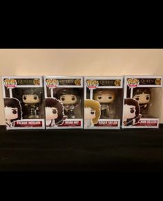 Funko Pop Queen set, MINT with Pop Protectors