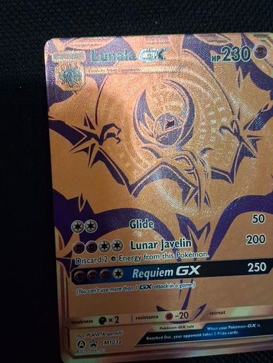 pokemon card : lunala gx SM103a