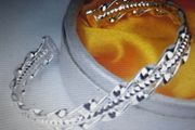 Sterling Silver Diamond Cut Bracelet