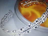 main image for ad Sterling Silver Diamond Cut Bracelet