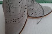 Grey suede shoes