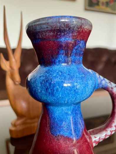 Vintage Glossy Michael Kennedy Sligo Handmade Candle holder with Stylised Handle