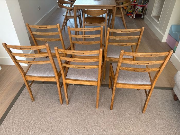 Solid wood dining chairs