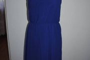 New Look Royal Blue sleveless tiered midi/maxi dress size UK8 EUR36 Postage included