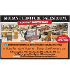 Antique furniture - Closing Down Sale Castlebar