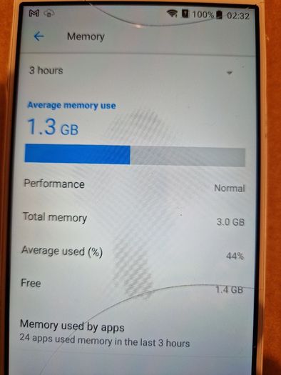 ZTE BLADE V8, 3GB Ram, 32 GB HDD, excellent Battery, 2 cracks on screen, doesn't affect operation