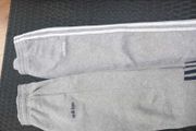 2 x Adidas Tracksuit bottoms- grey children's