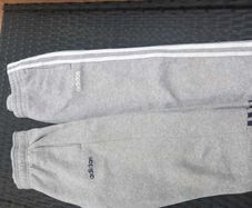 2 x Adidas Tracksuit bottoms- grey children's