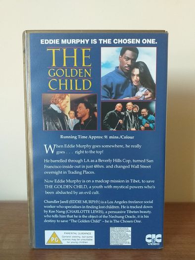 The Golden Child "Eddie Murphy" (VHS PAL) Video Cassette Tape 1986 (SUPER RARE) In This Exceptional Condition