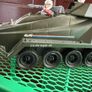 1987 G.I. Joe Persuader vehicle with its driver action figure, Backstop, made by Hasbro as part of the A Real American Hero series Image 6