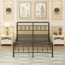 King Size Bed Frame with Victorian Headboard and Footboard Image 3