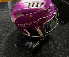 Mycro Xtra Lite Hurling/Camogie Helmet (purple/white) - Childs
