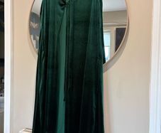 green velvet cape