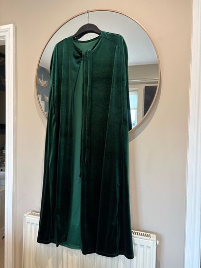 green velvet cape