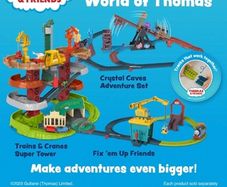 Thomas & Friends Multi-Level Track Set Trains & Cranes Super Tower