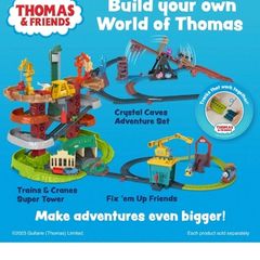 Thomas & Friends Multi-Level Track Set Trains & Cranes Super Tower