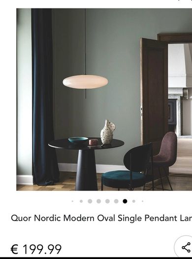Nordic Modern Oval Pendant x 2 priced to go