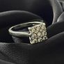 9ct white gold and Diamond Ring Image 2