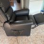 Electric leather reclining lift chair. Image 5