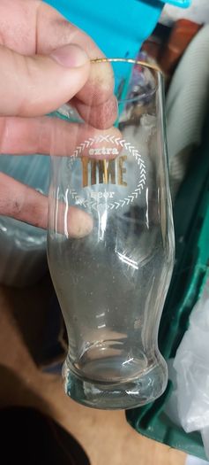 2 x time 1/2 pint glasses extremely rare,,buyer collects, to fragile to post