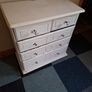 solid pine chest of drawers 3 large drawers and 2 small drawers Image 2