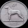 [#231] - Ireland 1967 | Irish 6p | Six Pence | Wolfhound | KM.13a | High Grade Image 2
