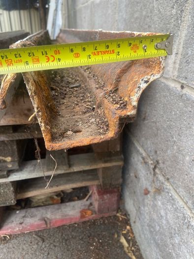 Original cast iron guttering