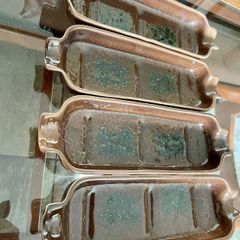 Vintage Unique Achill Island Pottery Turquoise Peat Brown Studio Pottery Corn Cob Dishes Ireland