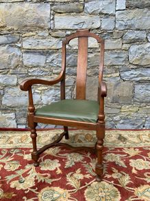 Arts and Crafts Oak Armchair.