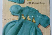 Knitting Pattern - Rompers for Dolls &amp; Baby - Marriner 292