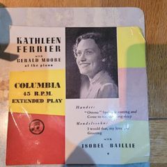 Kathleen Ferrier Handel Mendelssohn Columbia 7 inch EP