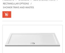 Slim shower tray