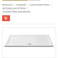 Slim shower tray