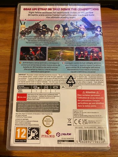Alice Gear Aegis Nintendo Switch