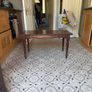 Vintage brown wooden side table Image 2