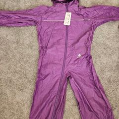 Kids rain suit size 11-12Y Purple