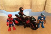 Spider-Man Arachnid&amp;  bike &amp; Captain America figure