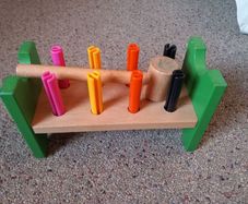 Toy hammering block, multicolour