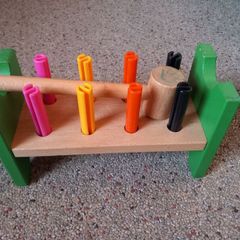 Toy hammering block, multicolour