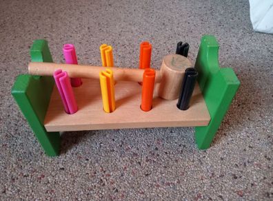 Toy hammering block, multicolour